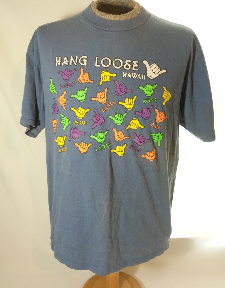 Vintage Jerzees Hang Loose Hawaii T shirt Sz XL